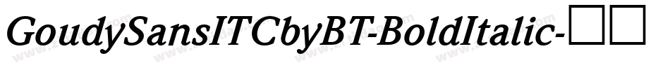 GoudySansITCbyBT-BoldItalic字体转换