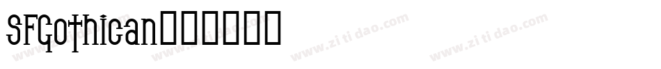 SFGothican字体转换