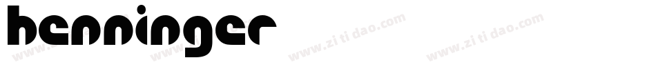 Henninger字体转换
