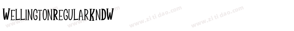 WellingtonRegular-KnDW字体转换