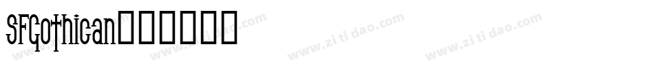 SFGothican字体转换