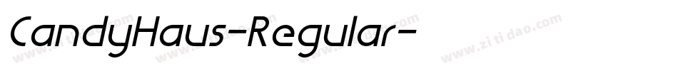 CandyHaus-Regular字体转换