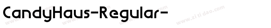 CandyHaus-Regular字体转换