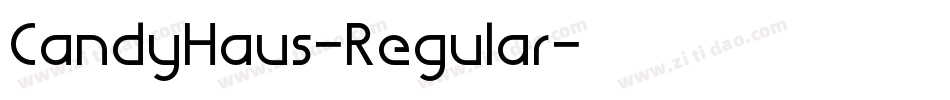 CandyHaus-Regular字体转换