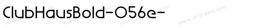 ClubHausBold-O56e字体转换