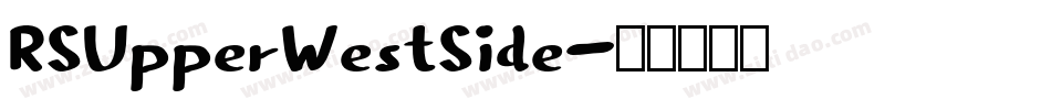 RSUpperWestSide字体转换
