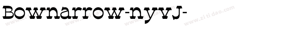 Bownarrow-nyvJ字体转换