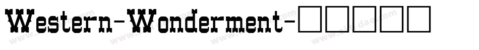 Western-Wonderment字体转换