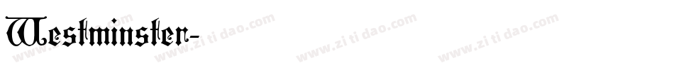 Westminster字体转换