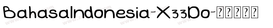 BahasaIndonesia-X33Do字体转换
