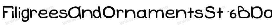 FiligreesAndOrnamentsSt-6BDo字体转换