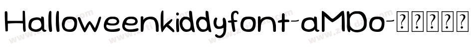 Halloweenkiddyfont-aMDo字体转换