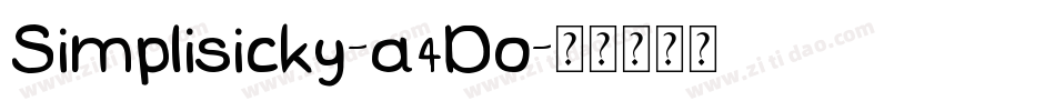 Simplisicky-a4Do字体转换
