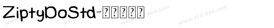 ZiptyDoStd字体转换