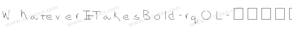 WhateverItTakesBold-rqOL字体转换