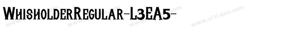 WhisholderRegular-L3EA5字体转换