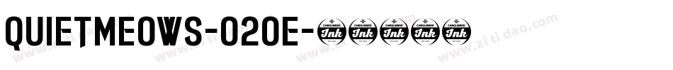 QuietMeows-O20e字体转换 QuietMeows-O20e字体转换