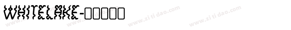 WhiteLake字体转换