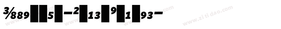 Whitney-BlackItalic字体转换