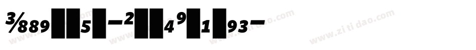 Whitney-BoldItalic字体转换