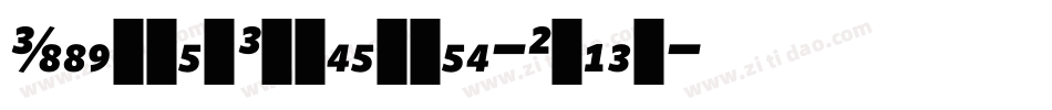 WhitneyCondensed-Black字体转换