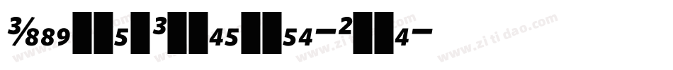 WhitneyCondensed-Bold字体转换
