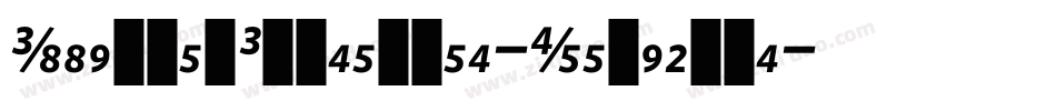 WhitneyCondensed-Semibold字体转换