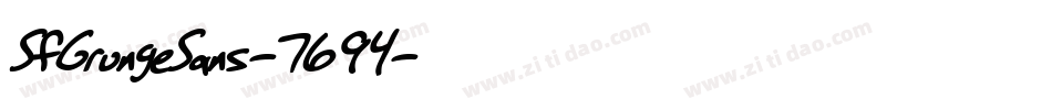 SfGrungeSans-7694字体转换 SfGrungeSans-7694字体转换