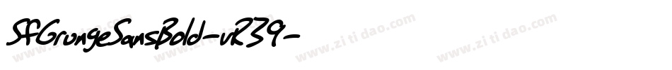 SfGrungeSansBold-vR39字体转换