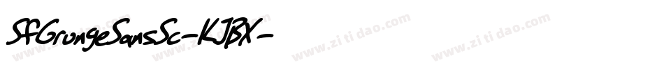 SfGrungeSansSc-KJBX字体转换 SfGrungeSansSc-KJBX字体转换