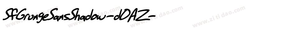 SfGrungeSansShadow-dOAZ字体转换 SfGrungeSansShadow-dOAZ字体转换