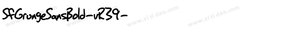 SfGrungeSansBold-vR39字体转换