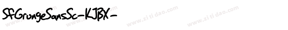 SfGrungeSansSc-KJBX字体转换 SfGrungeSansSc-KJBX字体转换