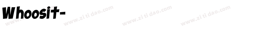 Whoosit字体转换