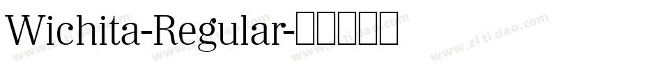 Wichita-Regular字体转换