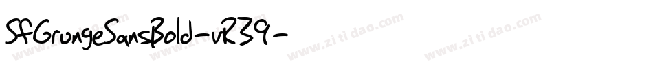 SfGrungeSansBold-vR39字体转换