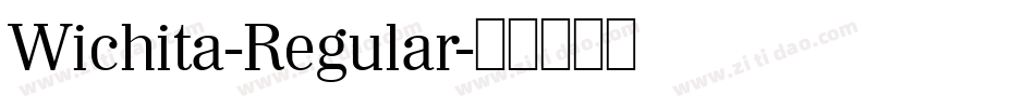 Wichita-Regular字体转换