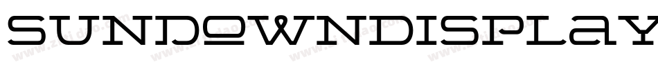 SundownDisplayWide字体转换