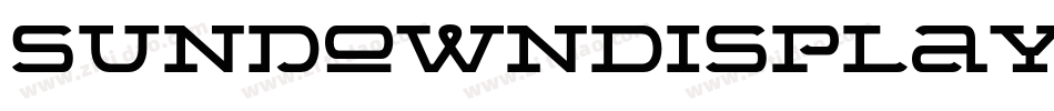 SundownDisplayWide字体转换