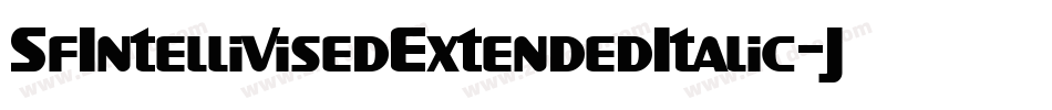 SfIntellivisedExtendedItalic-JWRK字体转换