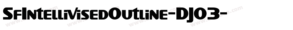 SfIntellivisedOutline-DJO3字体转换