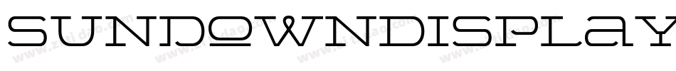 SundownDisplayWide字体转换