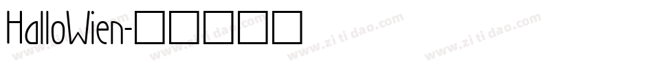 HalloWien字体转换