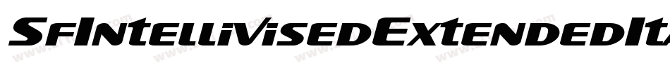 SfIntellivisedExtendedItalic-JWRK字体转换