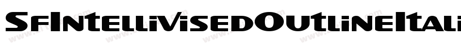 SfIntellivisedOutlineItalic-G6OA字体转换