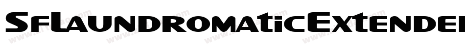 SfLaundromaticExtendedOblique-AJRD字体转换