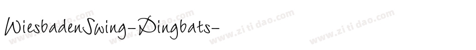 WiesbadenSwing-Dingbats字体转换