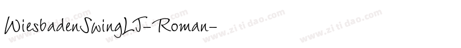 WiesbadenSwingLT-Roman字体转换