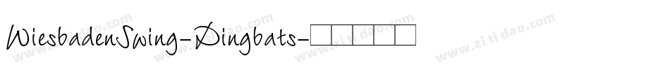 WiesbadenSwing-Dingbats字体转换