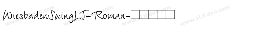 WiesbadenSwingLT-Roman字体转换